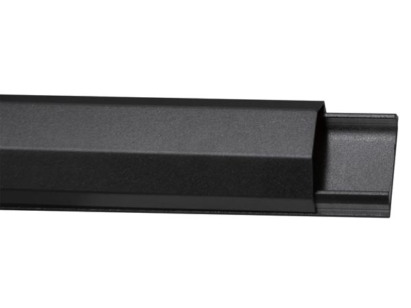 Goulotte passe-câbles aluminium noire 33mm x 1100mm