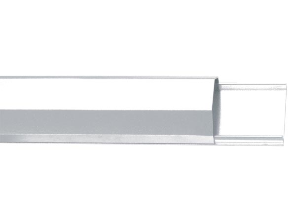 Goulotte passe-câbles aluminium blanche 50mm x 1100mm