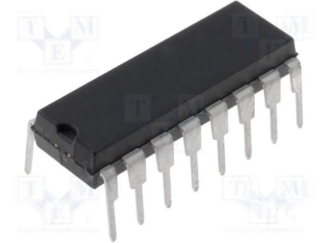 Converter d/a 8 bits with precision bipolar switches, and in addition a counter ...dip16