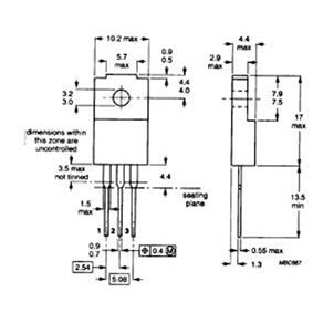 N-mosfet 900v 5a 45w 2to220