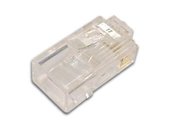 Fiche modulaire rj45 8p8c pour cables ronds