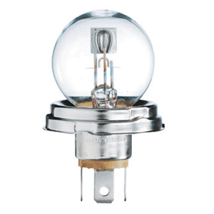 Lampe - Ampoule code européen R2 (P45T) 24Volts - 55/50W