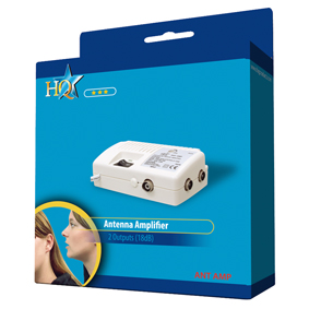 Amplificateur d'antenne 2-sorties hq