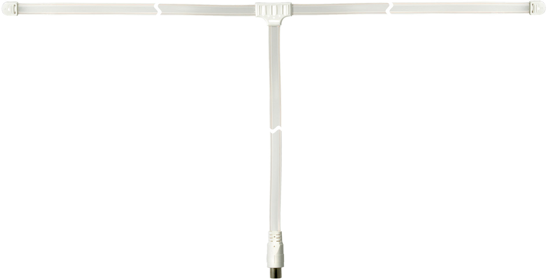 Antenne fm intérieure ruban dipole en t avec fiche tv 9.5mm femelle