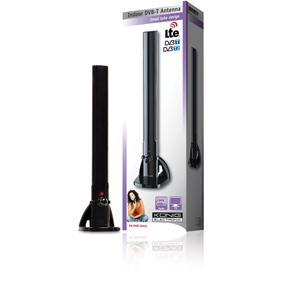 Antenne tnt d?intérieur de conception tubulaire compacte 28 db fm/vhf/uhf