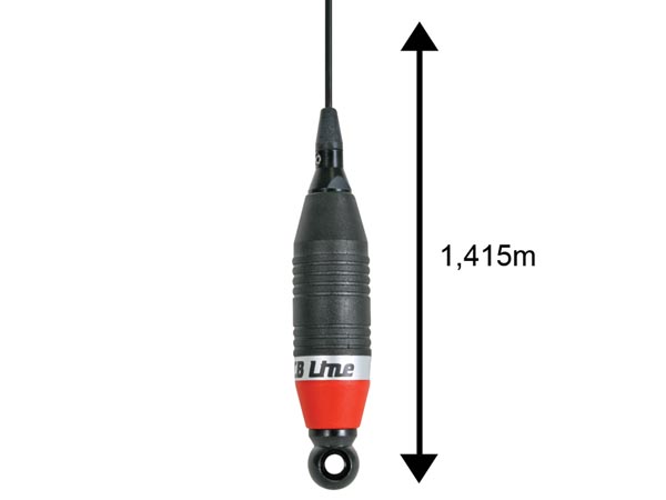 Antenne cb sirio fixation super 9 dv - noir