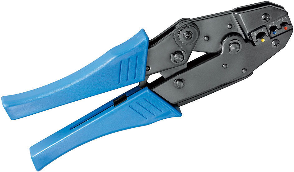 Pince à sertir 6" pour connecteurs "fast-on" - mm²: 0.5-1, 1.5-2.5, 4-6