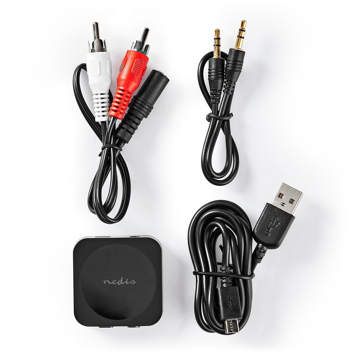 Emetteur et récepteur 2 en 1 bluetooth avec batterie (6h) rca et jack 3.5