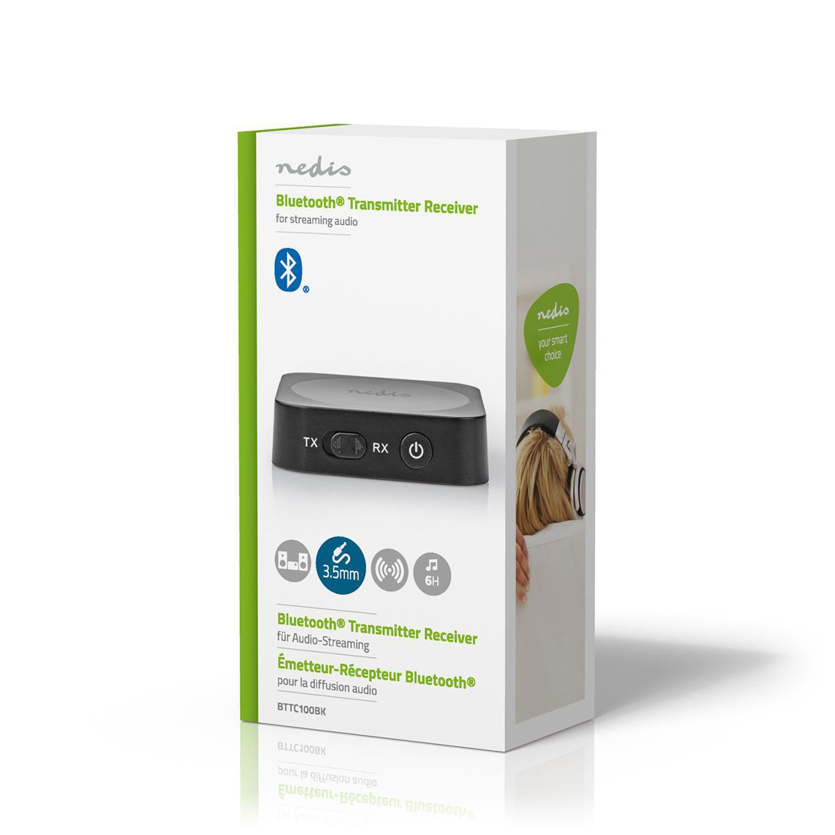 Emetteur et récepteur 2 en 1 bluetooth avec batterie (6h) rca et jack 3.5