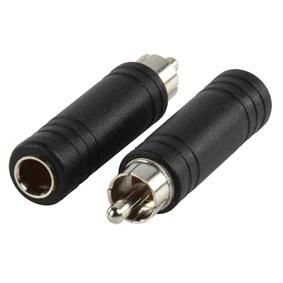 Adaptateur Audio Jack 6.35 mm Mâle (2-pin, Mono) > RCA Femelle