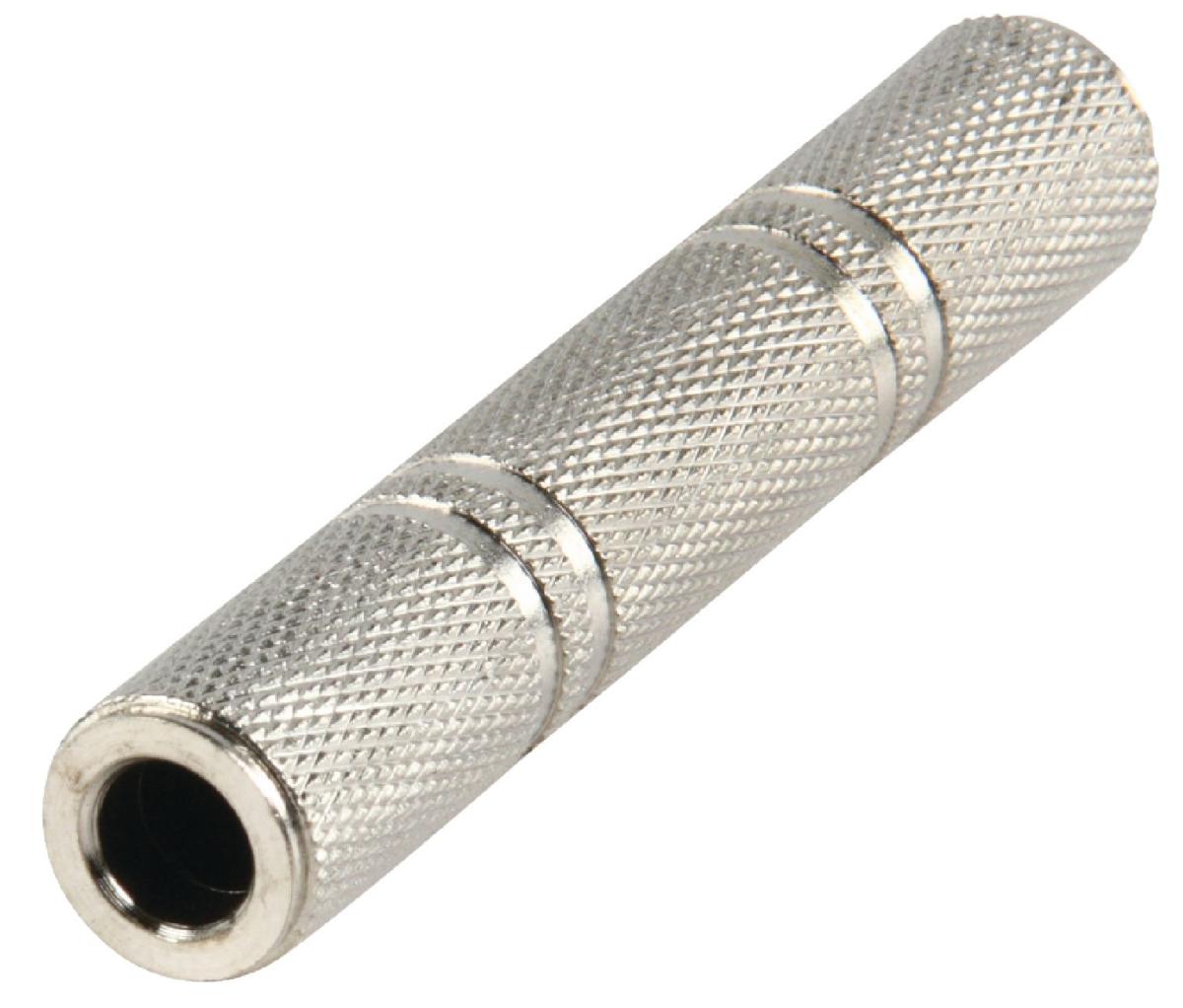 Adaptateur jack 6.35 stéréo femelle vers jack 6.35 stéréo femelle métal