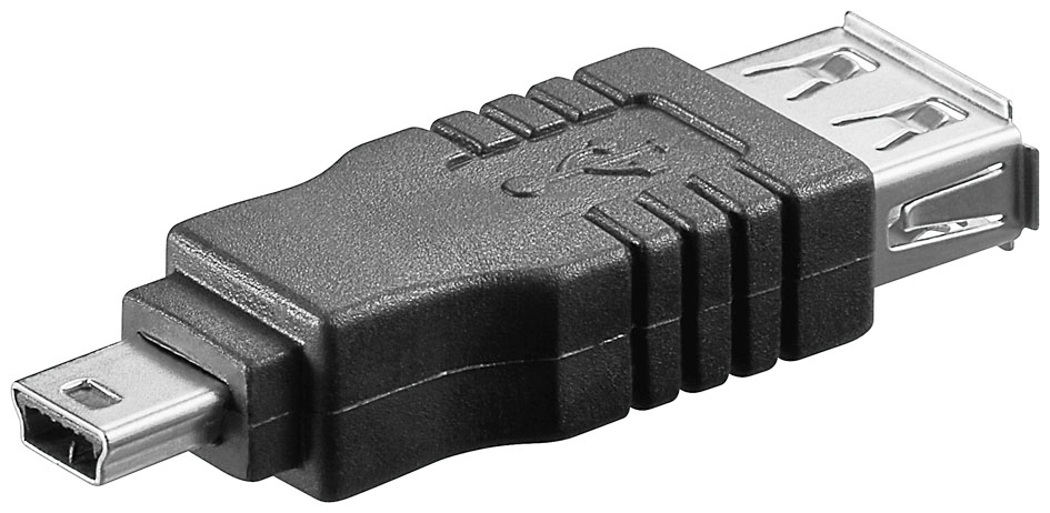 Adaptateur usb a femelle vers mini-usb b mâle