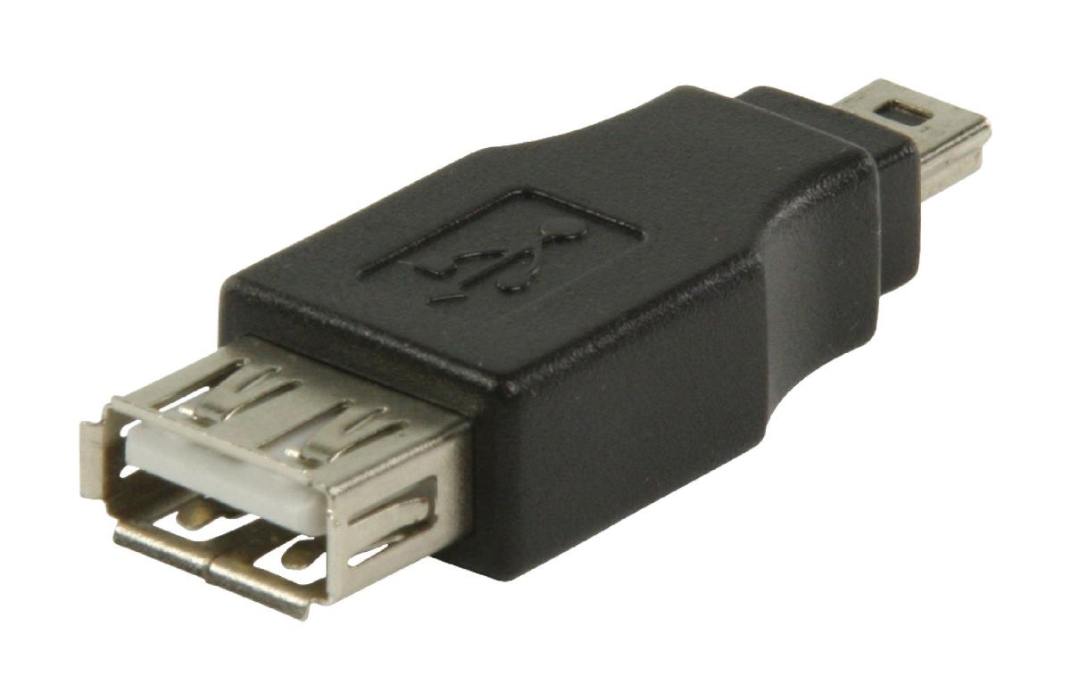 Adaptateur usb a femelle vers mini-usb b mâle