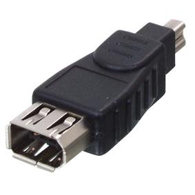 Adaptateur firewire 4p mâle vers firewire 6p femelle