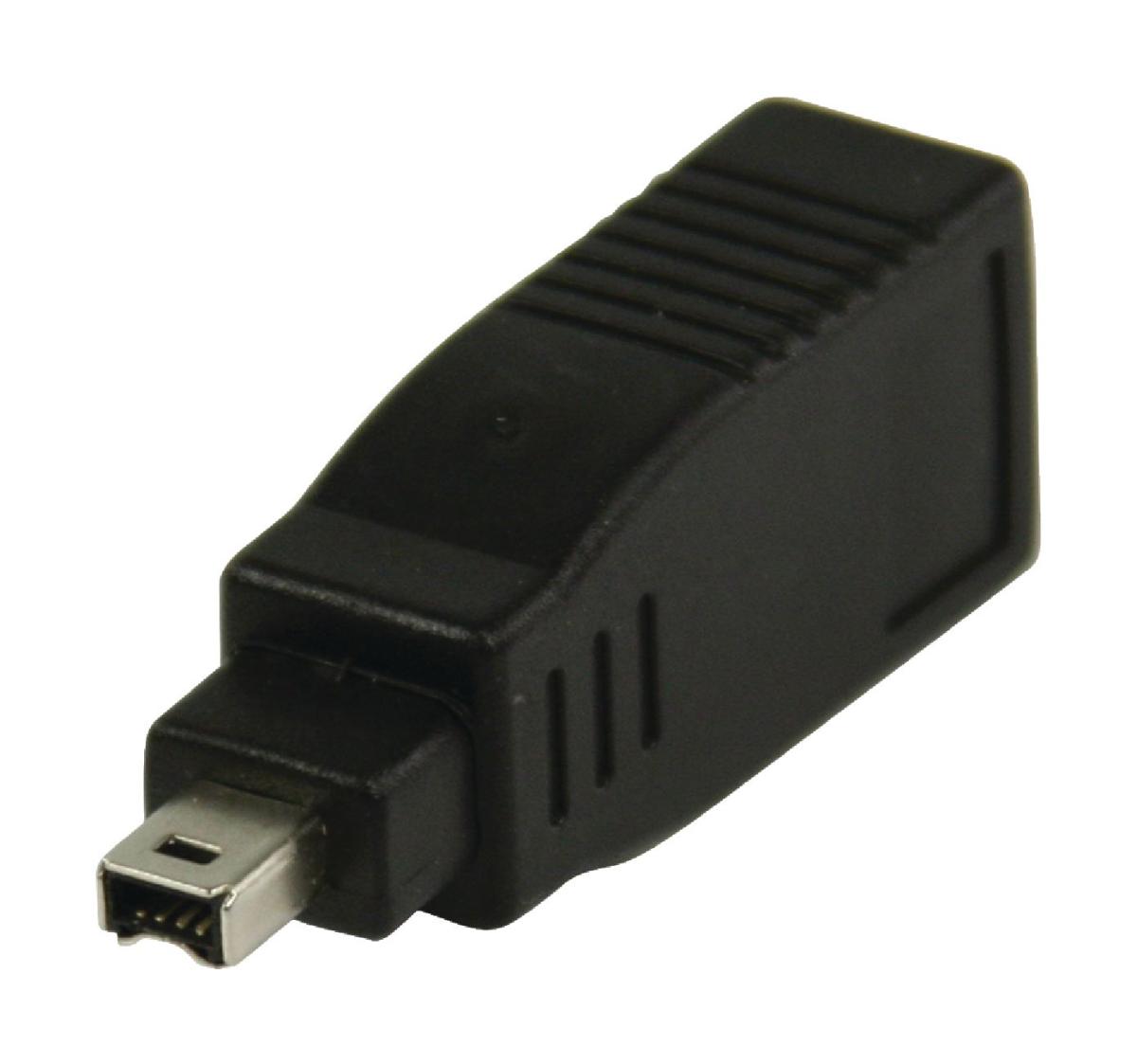 Adaptateur firewire 4p mâle vers firewire 6p femelle