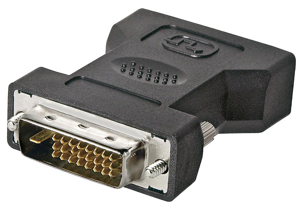Adaptateur audio-video dvi-i ( 24+5 ) femelle / dvi-d ( 24+1 ) male