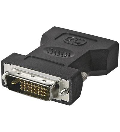 Adaptateur audio-video dvi-i ( 24+5 ) femelle / dvi-d ( 24+1 ) male