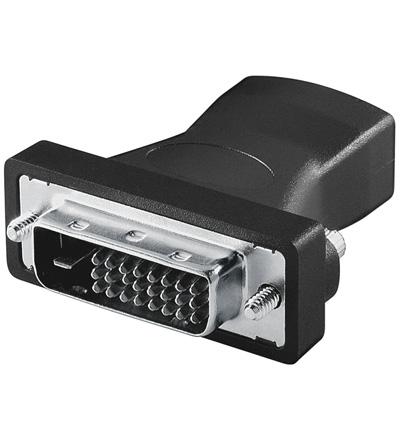 Adaptateur audio-video dvi-d ( 24+1 ) male / hdmi-a femelle