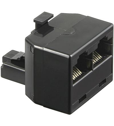 Adaptateur rj-45 mâle vers 2 x rj-45 femelle