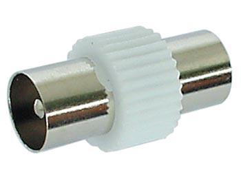 Adaptateur coaxial tv 9.5mm mâle vers coaxial tv 9.5mm mâle metal