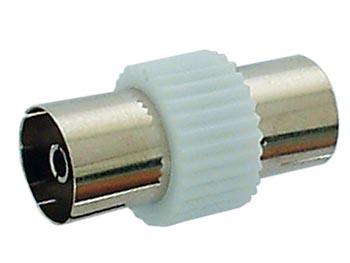 Adaptateur coaxial tv 9mm femelle vers coaxial tv 9mm femelle metal