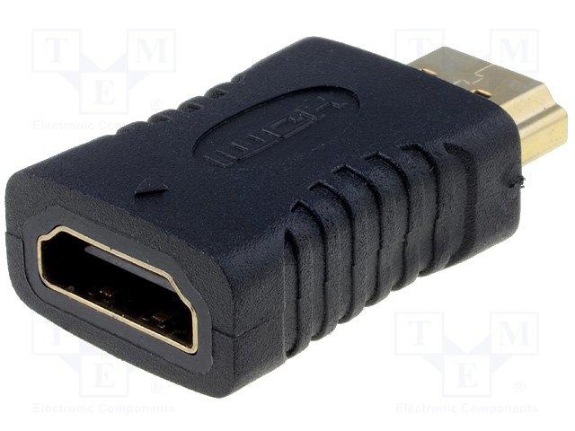 Adaptateur audio-video hdmi-a male / hdmi -a femelle