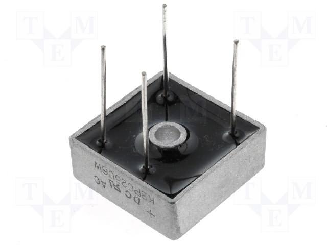 Pont redresseur 200v 50a boitier carre pour ci