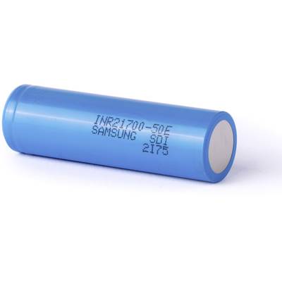 Batterie lithium-ion  samsung 21700  3,6v  5000mah  Ø21,2x70,8mm 10a