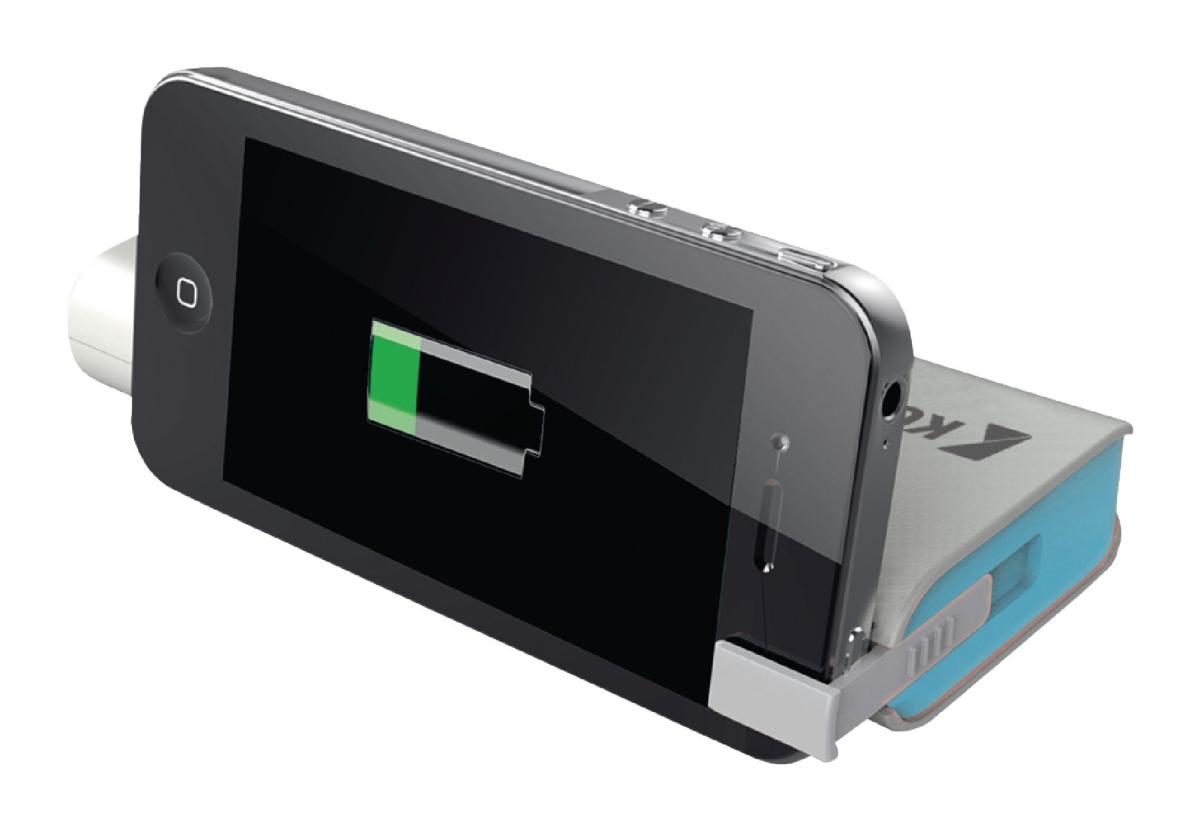 Batterie portable 11000ma/h  sortie 2 x usb : 5v 1a + 5v 2.1a blanc ( powerbank )