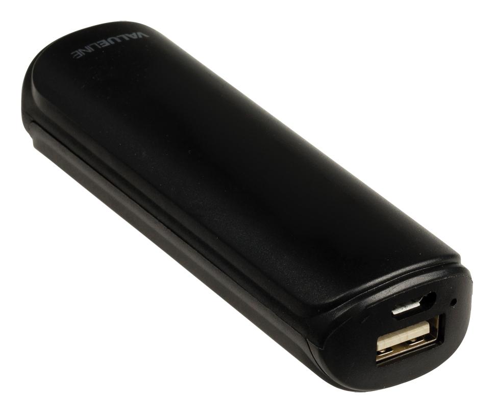 Batterie portable 2200ma/h  sortie usb : 5v 1a noire ( powerbank )