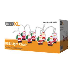 Guirlande lumineuse pere noel usb