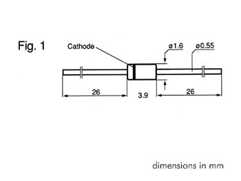 Diode zener 110v - 0.5w - do35