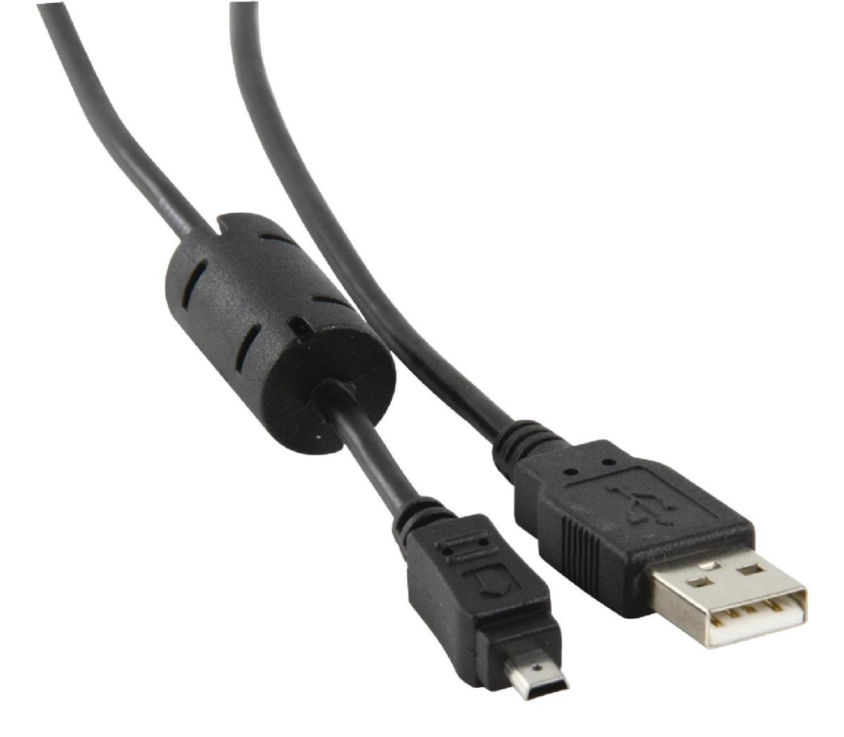 Cable de connexion usb 2.0 pour appareils photo kodak mini-connecteur 8 poles