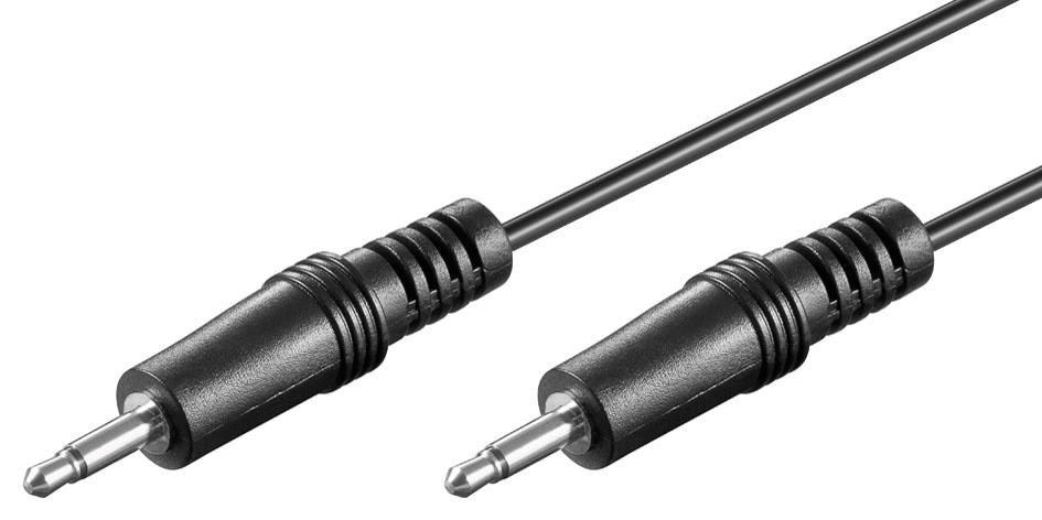 E44-Cordon audio-vidéo jack 3.5mm mâle mono / jack 3.5mm mâle mono l=1.20m  à 3,00 €