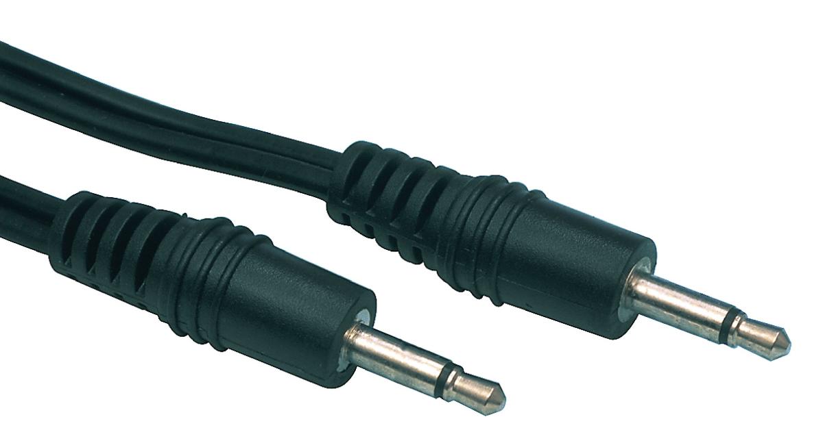 E44-Cordon audio-vidéo jack 3.5mm mâle mono / jack 3.5mm mâle mono l=1.20m  à 3,00 €