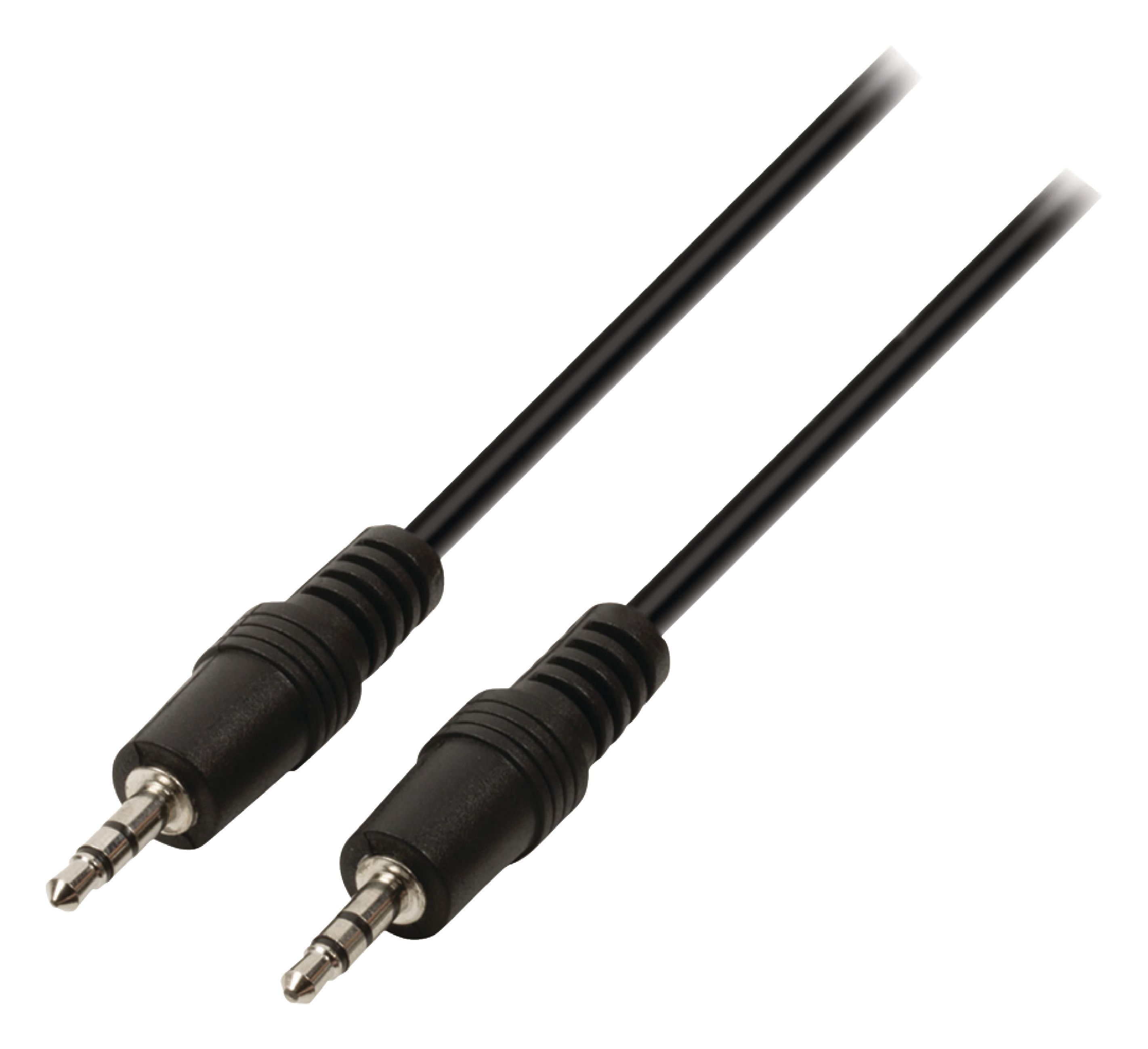 Cordon audio-vidéo jack mâle 3.5mm stéréo / jack mâle 3.5mm stéréo l=2.5m