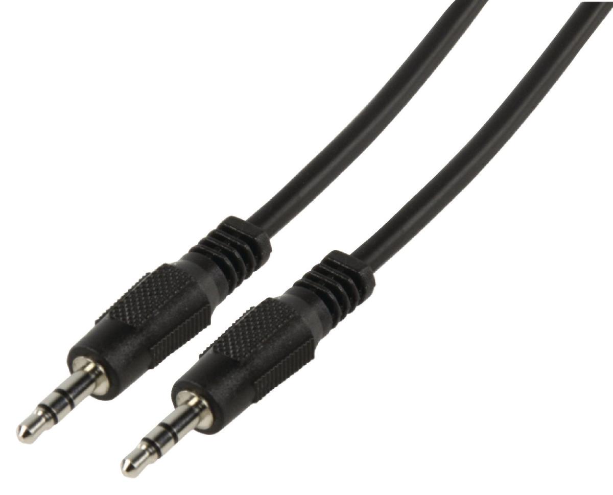 Câble audio Jack 3.5 mm stéréo mâle/mâle (2.5 mètres) - Câble