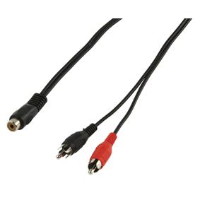 Cordon audio-video rca femelle / 2 x rca male l=0.20m