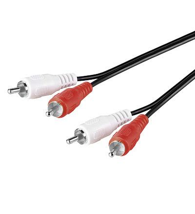 Double câble mono XLR (M) - Jack pour ampli et table de mixage, 3 mètres