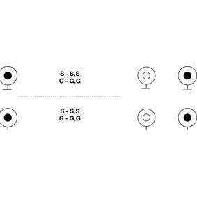 Cordon audio-vidéo 2 x rca mâle / 2 x rca mâle - femelle l=1.50m