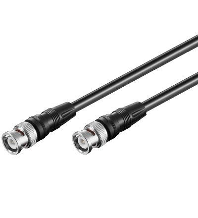 Cordon audio-vidéo bnc mâle / bnc mâle l=0.5m (rg59 75ohm)