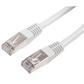 E44-Câble réseau ftp, connecteur rj45. cat 5e (100 mbps), l=2m .1 x  fiche coudée 90° à 3,50 €