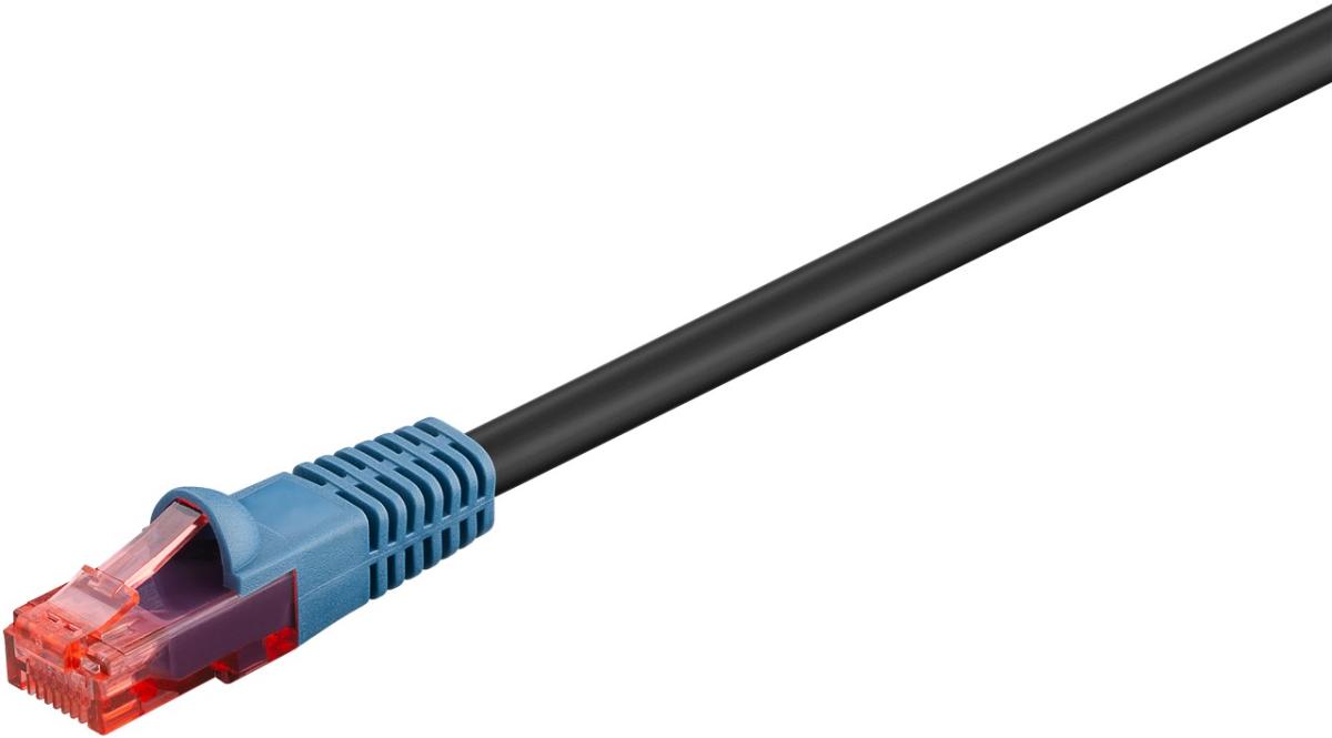 Cordon informatique rj45 mâle / rj45 mâle l=10m cat6 utp pour exterieur