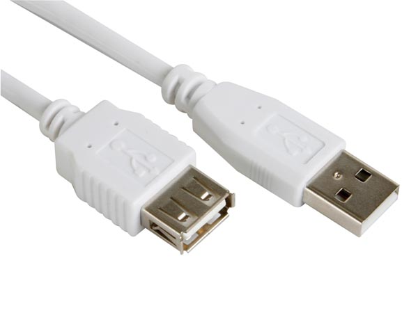 Cordon informatique usb a male 2.0 hi-speed / usb a femelle 2.0 hi-speed l= 5m