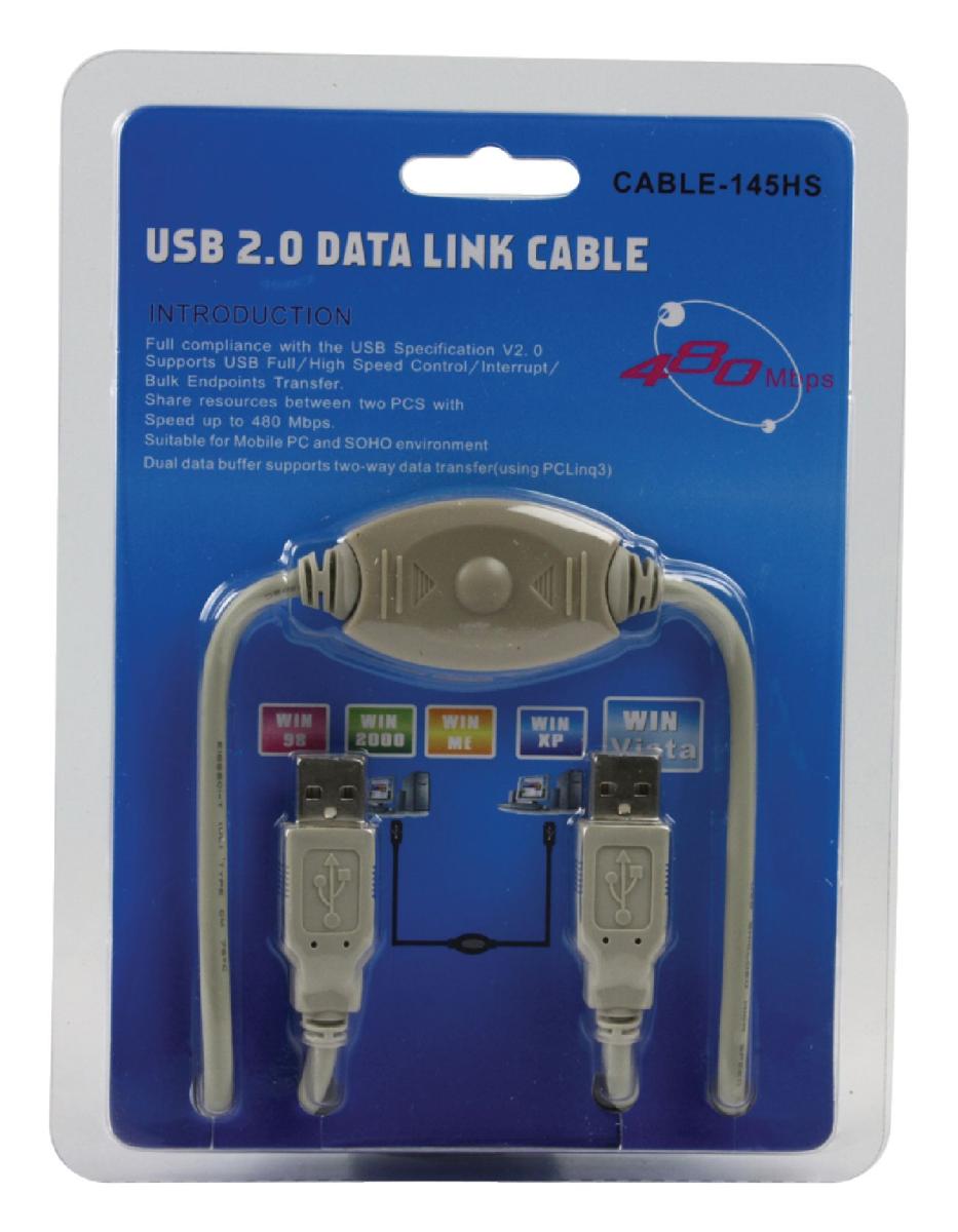 Cordon informatique usb-a mâle / usb-a mâle l=1.5m + logiciels