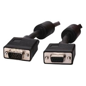 Cordon informatique sub-d 15 hd mâle (vga) / sub-d 15 hd femelle (vga) l=15m avec double blindage fe