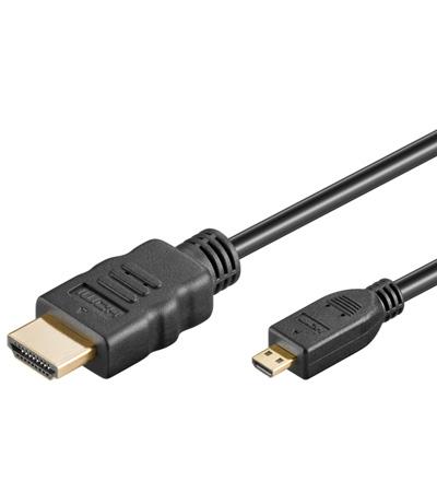 Hdmi 1.4 mâle / micro-hdmi (d) 3m noir