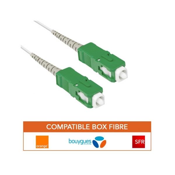 Cordon simplex fibre optique sc-apc / sc-apc 2m (internet) l=5m folan