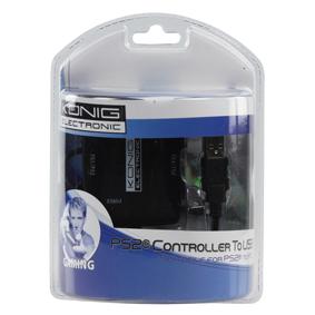 Cordon informatique convertisseur manette ps2 / usb
