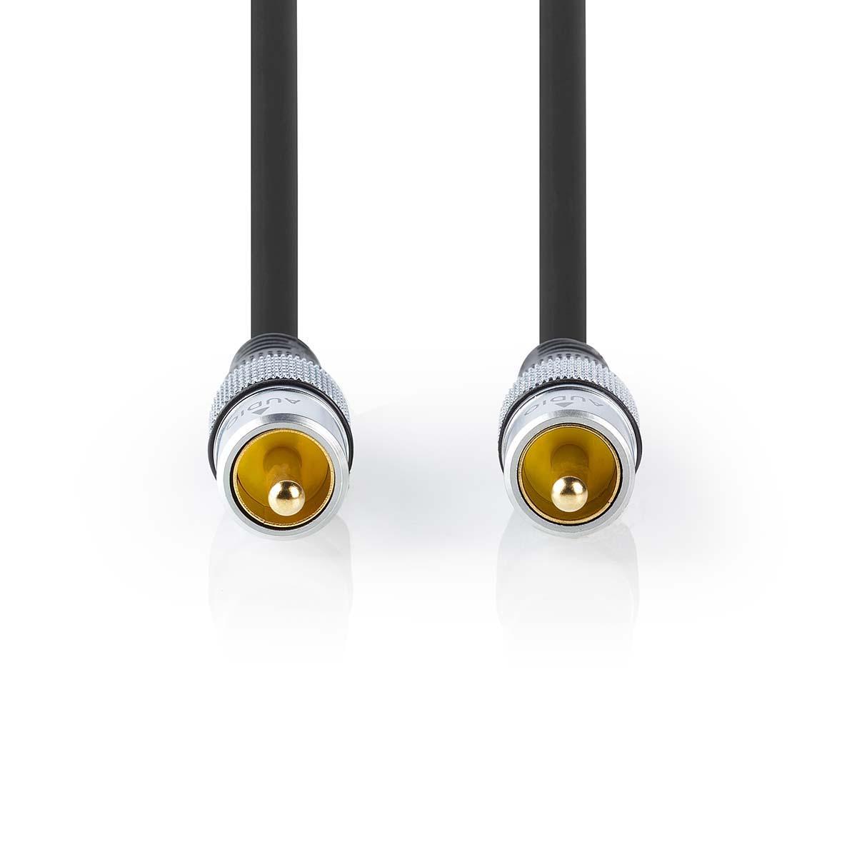 Câble audio numérique l=5m haute qualite 75ohms (vidéo / caisson de basse / spdif)